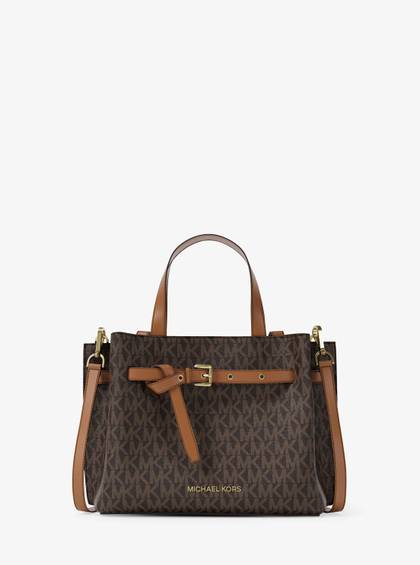Emilia Small Signature Logo Satchel
