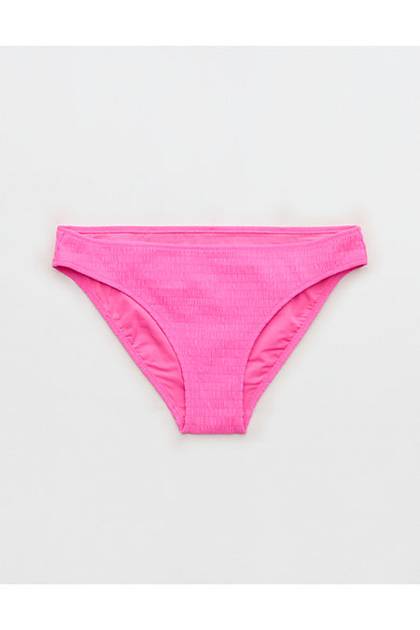 Aerie Full Coverage Classic Bikini Bottom Pink Punch