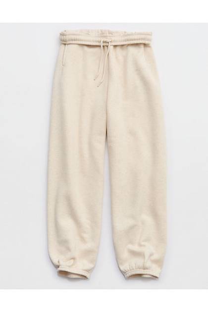 OFFLINE By Aerie Cloud Fleece Baggy Jogger Heather Frost