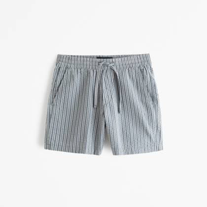 Seersucker Pull-On Short