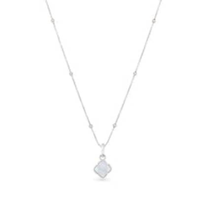 Pearl Clover Necklace (Silver)