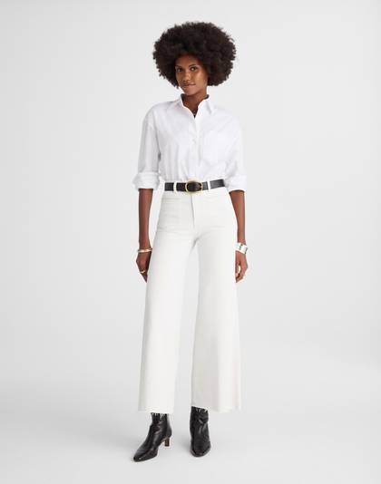 The Flared Wide-Leg Crop Jean