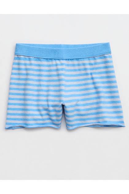 Aerie Sunday Soft Short Blue Vinyl