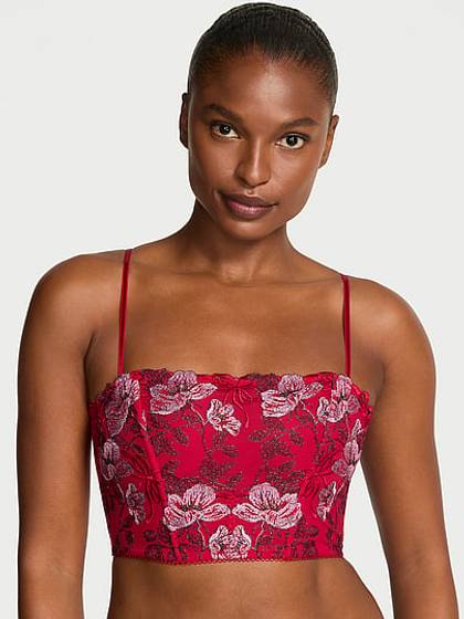 Beautiful Bows Embroidery Bra Top