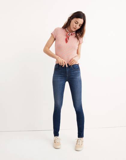 Taller 10" High-Rise Skinny Jeans in Danny Wash: TENCEL&trade; Denim Edition