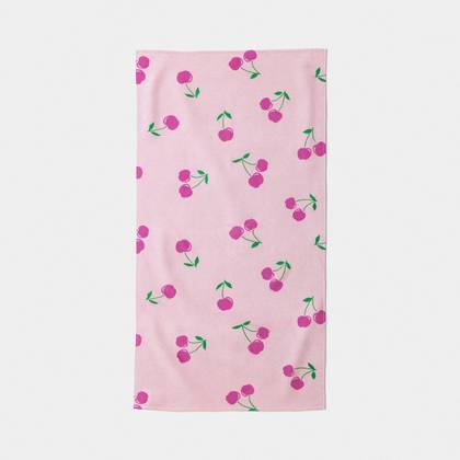 30"x60" Cherries Beach Towel Pink - Sun Squad™