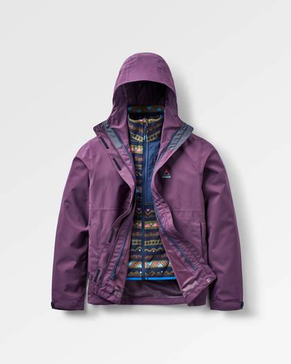 Breckenridge Waterproof 3 In 1 Jacket - Deep Plum