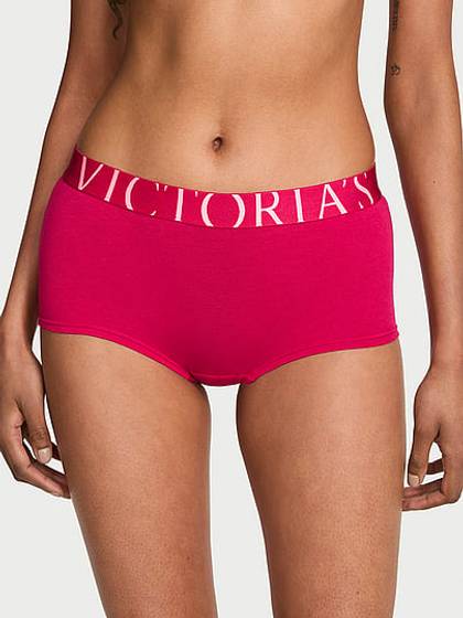 Exploded Logo Cotton Boyshort Panty