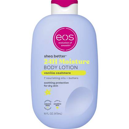 eos Shea Better Moisture Body Lotion - Vanilla Cashmere - 16 fl oz: Plastic Pump, Hypoallergenic, Paraben-Free, For Dry Skin