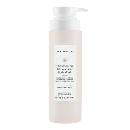 Naturium The Smoother Glycolic Acid Exfoliating Body Wash - 16.9 fl oz: Suitable for Oily, Combination, Sensitive Skin, Liquid Form