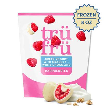 Tru Fru White Chocolate Raspberries Greek Yogurt with Granola - 8oz