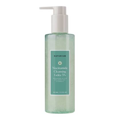 Naturium Niacinamide Cleansing Gelee 3% - 7.1 fl oz: Face Cleanser, Paraben-Free, Contains Vitamin C, Vegan