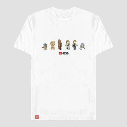 Men's LEGO Star Wars Mini figure Short Sleeve Graphic T-Shirt - White S