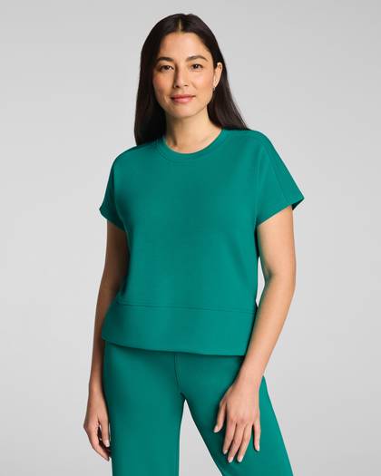 SPANX AirEssentials® Crewneck Tee | Jade - Jade