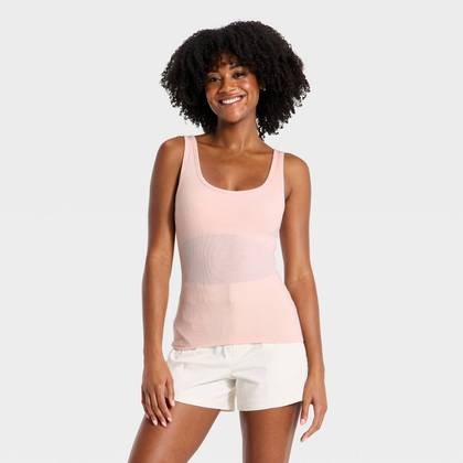 Women's Padded Bra Tank Top - A New Day™ Pink XL