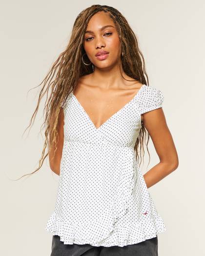 Easy Wrap Icon Babydoll Top