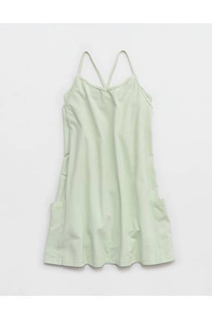 OFFLINE By Aerie OG Cotton Racerback Mini Dress Aloe