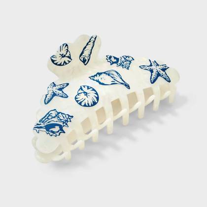 Scalloped Seashell Claw Clip - Universal Thread™ Blue