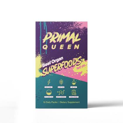Primal Queen Grass Fed & Pasture Raised Beef Organ Capsules - 15 Servings