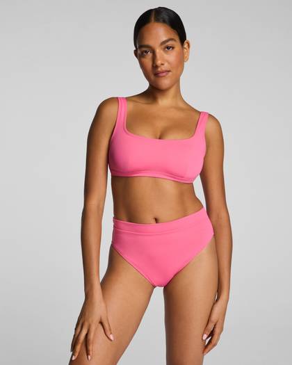 SPANXshape® Swim Scoop Neck Bikini Top | Hibiscus - Hibiscus