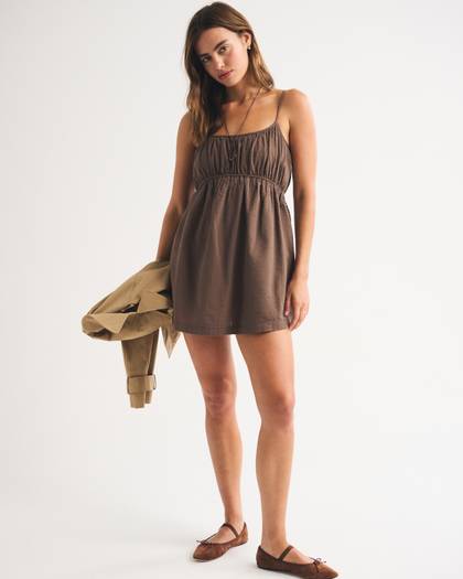 Ruched Channeled Skort