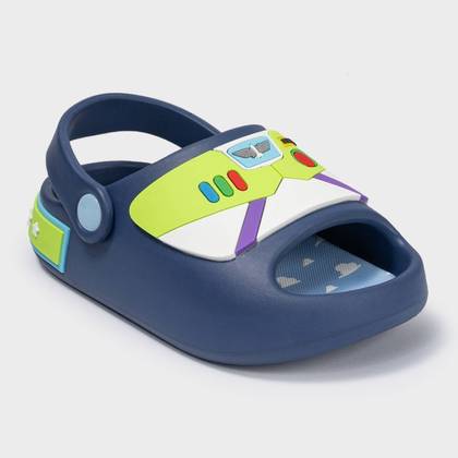 Toy Story Toddler Boys' Cosplay Comfort Slides - Navy Blue 7T