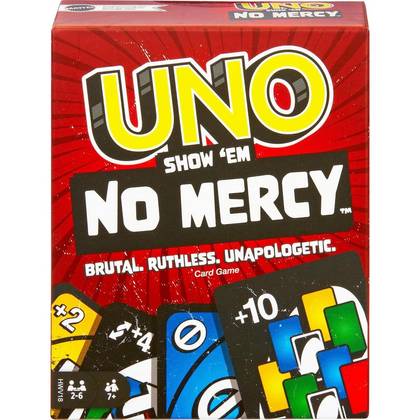 Mattel Games UNO Show ‘em No Mercy Card Game for Kids, Adults & Family
