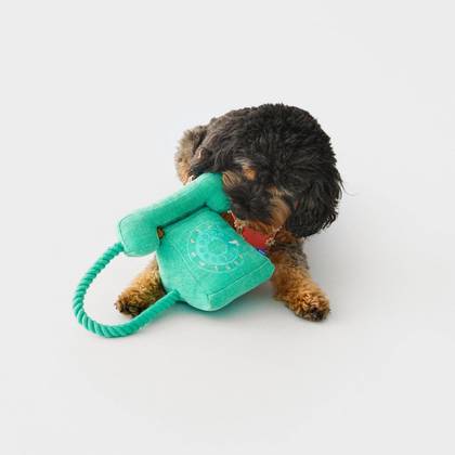 Hooray House Retro Phone Tug Dog Toy