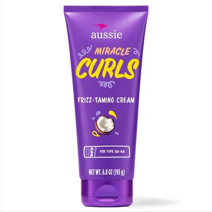Aussie Miracle Curls Frizz Taming Curl Cream with Coconut & Jojoba - 6.8oz: Texturizing, Basic Conditioning, Sulfate-Free