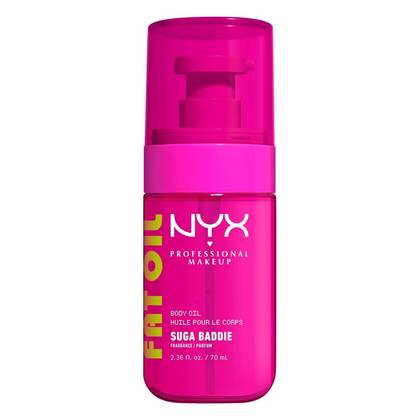 NYX Professional Makeup Fat Oil Body Oil with Vitamin E & Avocado Oil - Suga Baddie - 2.36 fl oz