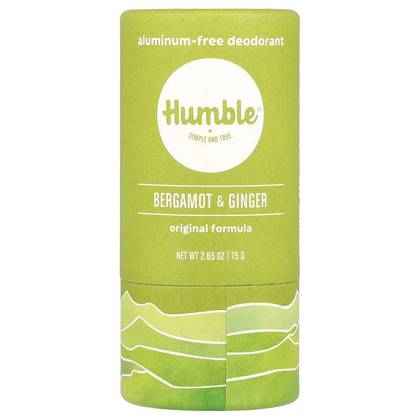 Humble Brands Aluminum-Free Deodorant, Bergamot & Ginger, 2.65 oz (75 g)