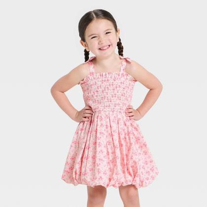 Baby Girls' Audrey Camille Floral Dress - Pink 12M