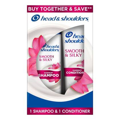 Head & Shoulders Shampoos and Conditioner: All Hair Types, 23.1 oz, Daily Use, Floral Scent
