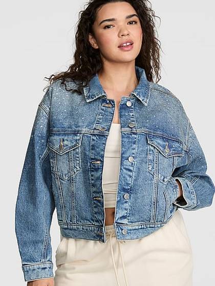 Denim by PINK Boyfriend Trucker Jacket