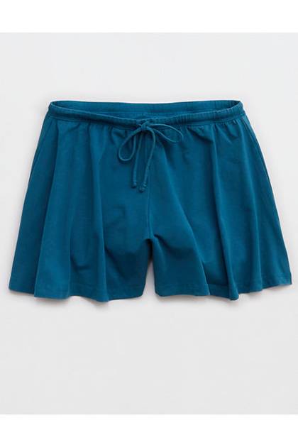 OFFLINE By Aerie OG Cotton Flowy Short Twilight Blue