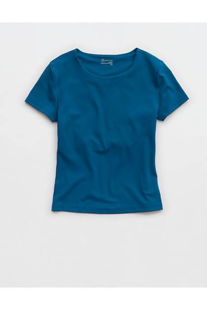 OFFLINE By Aerie Real Me XTRA T-Shirt Twilight Blue