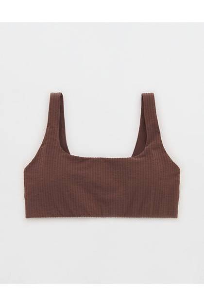 OFFLINE By Aerie Seersucker Classic Sports Bra Relic
