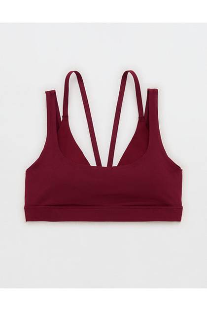 OFFLINE By Aerie The Hugger Layered Sports Bra Goddess