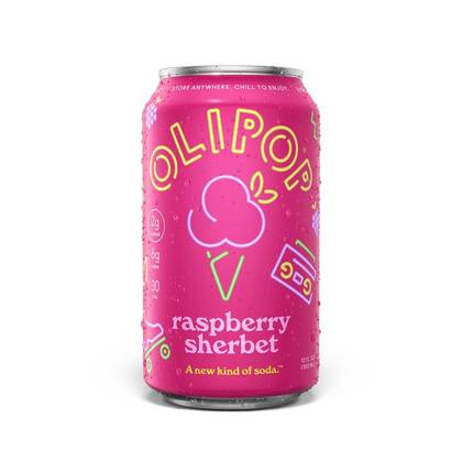 OLIPOP Raspberry Sherbet Drink - 12 fl oz