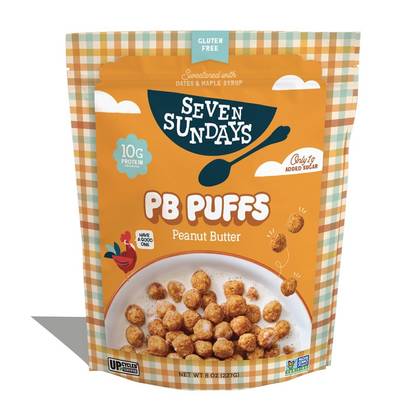 Seven Sundays Protein Puffs Peanut Butter Breakfast Cereal - 8oz