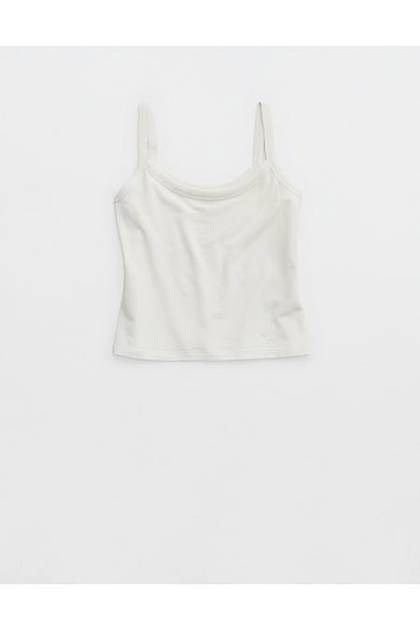 OFFLINE By Aerie Let's Stretch Ringer Tank Top Soft Muslin