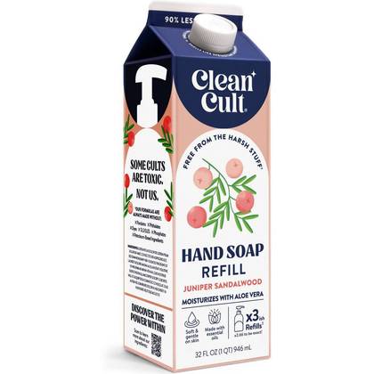 Clean Cult Liquid Hand Soap Refills - Juniper Sandalwood - 32 fl oz