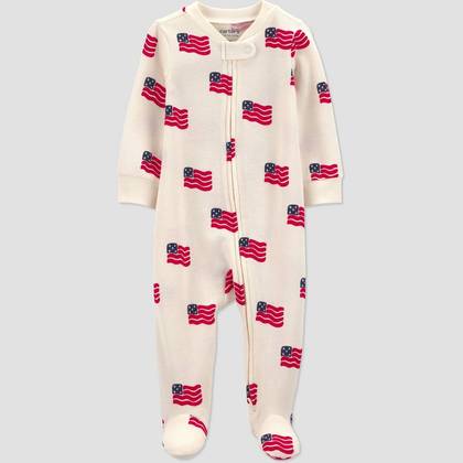 Carter's Just One You® Baby USA Flag Graphic Sleep N' Play - Cream 3M