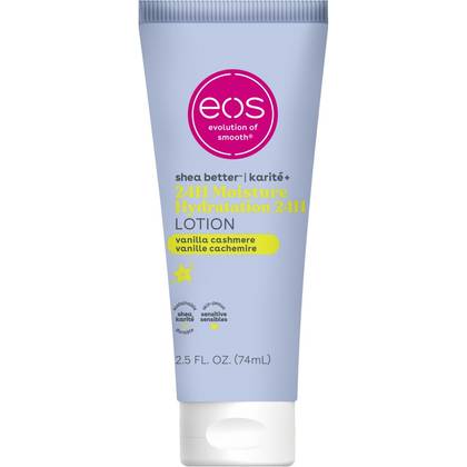 eos Mini Body Lotion - Vanilla Cashmere - Travel Size - 2.5 fl oz: Moisturizing, Whole Body Application, Bottle, Normal Skin