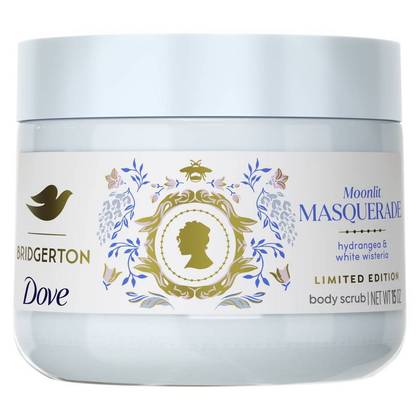 Dove Beauty Limited Edition Bridgerton Body Scrub - Moonlit Masquerade - Hydrangea & White Wisteria Scent - 15oz