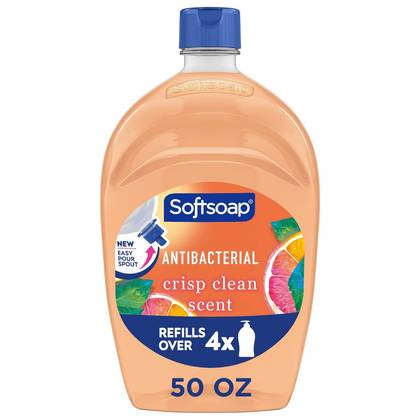 Softsoap Antibacterial Liquid Hand Soap Refill - Crisp Clean - 50 fl oz