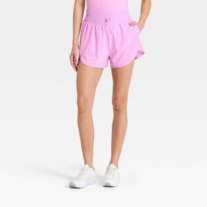 Women's Active Light Woven High-Rise Shorts 3" - All In Motion™ Light Violet M