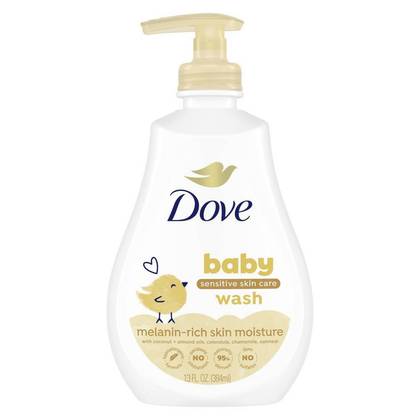 Baby Dove Baby Body Wash & Shampoo Melanin-Rich Skin Nourishment, Hypoallergenic and Tear-Free - 13 fl oz