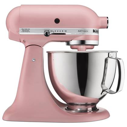 KitchenAid Artisan Series 5qt Tilt-Head Stand Mixer Dried Rose: 10 Speeds, 325 Watts, Metal, Dishwasher-Safe