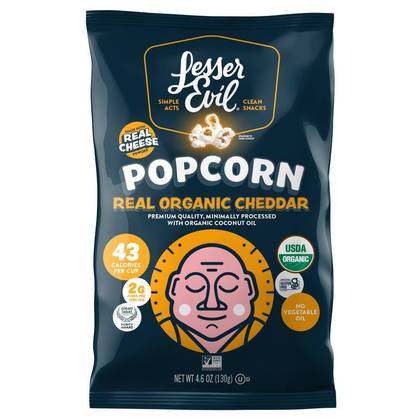 LesserEvil Popcorn Cheddar - 4.6oz